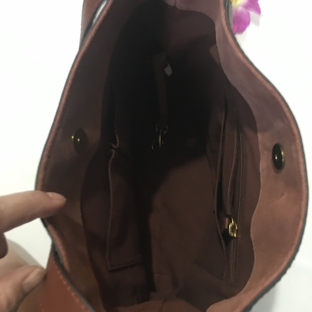 FRYE Leather Side Pocket Hobo Shoulder Bag, - Picture 11 of 14